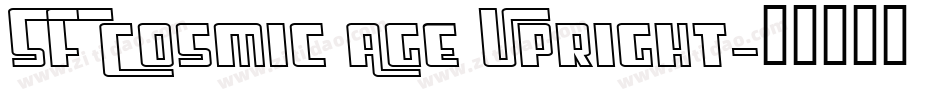 SF Cosmic Age Upright字体转换